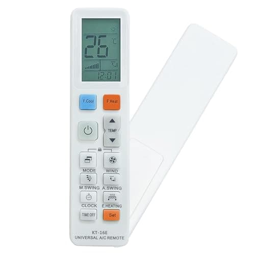 Telecomando Universale per Condizionatori d'aria,KT-16E A/C Telecomando di Ricambio per Condizionatori d'aria di Refrigerazione/Riscaldamento per Mitsubishi LG Samsung Gree Mitsubishi Fujitsu ecc.