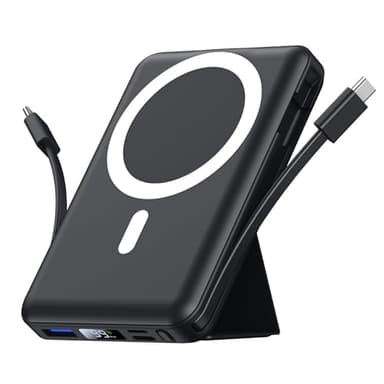 Azmuth Power Bank, per Magsafe Powerbank iPhone 10000mAh, Caricatore Portatile Magnetico Wireless 22.5W PD Ricarica Rapida con Display LED Batteria Esterna per iPhone 16/15/14/13/12/Pro/Pro Max