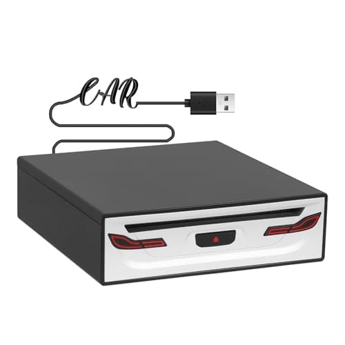 Lettore CD per Auto,Autoradio Lettore USB 2.0 CD/DVD esterno per interfaccia stereo connessione USB lettore di navigazione GPS,Auto/Televisione/Computer portatile universale