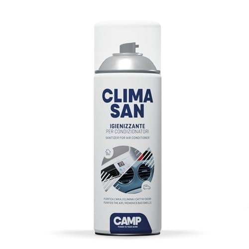 CAMP Climasan Igienizzante - Igienizzante Climatizzatore Casa e Auto, Spray per Condizionatori Ideale per Rimuovere Germi e Batteri, Pulizia Condizionatore ad Azione Purificante, Made in Italy, 400ml