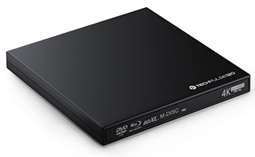 techPulse120 UHD 4k 3D M-Disc BDXL lettore USB 3.0 Blu-ray Burner Superdrive esterno UltraSlim UltraHD Drive BD DVD CD Ultra per Computer Notebook Ultrabook Windows Mac OS Apple iMAC