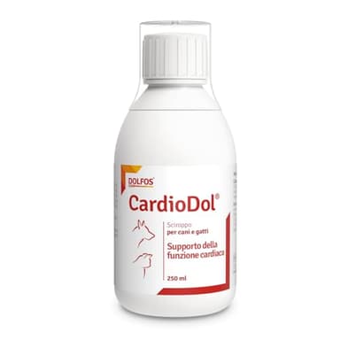 DOLFOS PETS CardioDol 250ml - Integratore Supporto Funzione Cardiaca in Cani e Gatti - Alimento Complementare Cuore, Favorisce la Salute del Muscolo Cardiaco - Facile Somministrazione