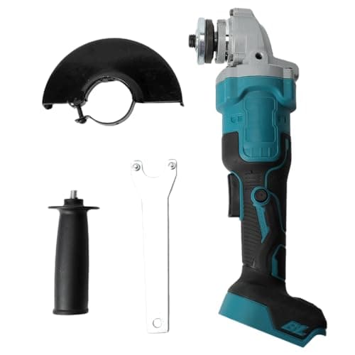 Smerigliatrice angolare senza fili compatibile con batteria Makita 18 V, 100/125 mm, 12000 RPM smerigliatrice angolare senza fili con motore brushless e coperchio disco abrasivo (125 mm)