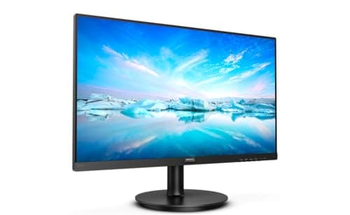 Philips Monitor Gaming 221V8A da 22", Adaptive Sync 75 Hz, VA, Full HD, 4 ms, HDMI, VGA, Casse Audio Integrate, Attacco VESA, Nero