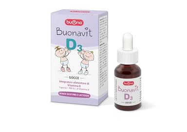 Integratore Vitamina D - Aiuta lo Sviluppo Osseo e il Sistema Immunitario - Buonavit D3 Buona