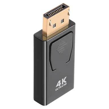 AXFEE Adattatore DisplayPort a HDMI 4K, Risoluzione 4K@30hz DP Maschio a HDMI Femmina Convertitore, HDMI Adattatore Displayport, per HDTV, Monitor, Proiettori, Portatili, Desktop