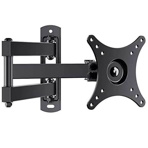 Perlegear Supporto TV Universale per Televisori tra 10 e 32 pollici, Orientare, Ruotare – Adatto per TV LCD/LED a Schermo Piatto – Estendibile di 44cm – Sostiene fino a 20kg, Max. VESA 100X100mm
