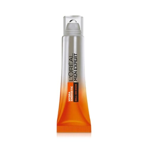 L'Oréal Men Expert Roll-On Occhi Anti-Fatica Uomo Hydra Energetic, Rifresca lo Sguardo e Riduce l'Aspetto di Borse e Occhiaie, Arricchito con Caffeina e Vitamina C, 10 ml