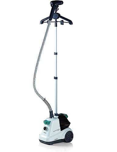 Ariete 6248, Garment Steamer Professionale, Stiratrice Verticale con piastra Acciaio Inox, 4 Livelli Vapore, Vapore continuo, Asta telescopica, Serbatoio 3 L, Accessori inclusi, Bianco