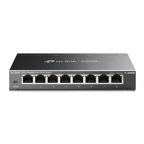TP-Link TL-SG608E Easy Smart Managed Switch Ethernet 8 Porte RJ45 Gigabit, Facile Intelligente, Gestione Intelligente, Caratteristiche L2, Plug&Play, Custodia in Metallo Resistente, VLAN, QoS