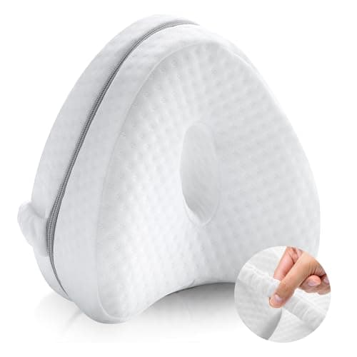 LAPONO Cuscino per Ginocchia Dormire,Cuscino pe Ortopediche per Traversine Laterali,Offre Sollievo dal Dolore di Sciatica,Materiale di Rimbalzo Lento al 100%,Cuscino per Gambe leg pillow sidesleep