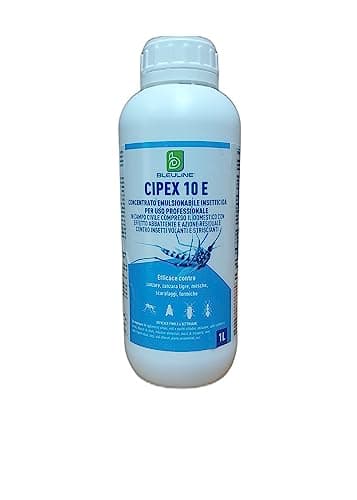 CIPEX 10E INSETTICIDA ADULTICIDA LIQUIDO A BASE DI CIPERMETRINA lt.1 INSETTI VOLANTI E STRISCIANTI ZANZARE