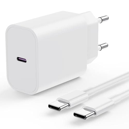 Caricatore veloce iPhone 16 15, 20W caricabatteria rapido con 2M cavo per Apple iPhone 16 Pro Max/15 Plus/iPad Pro/Air/Mini, originale USB C iPhone carica batteria con cavo di tipo C cavetto ricarica
