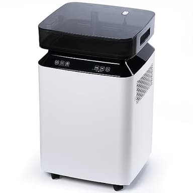 iOCHOW Deumidificatore Elettrico a Compressore 50L/Giorno: Grande Deumidificatore Portatile Intelligente con Timer 24 ore, Drenaggio della Pompa Acqua, R290 Ecologico Per Casa e Ufficio