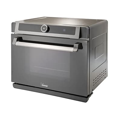 Bimar B400 Forno Elettrico Digitale a Vapore Ventilato da 40 litri in Acciaio Inox, Friggitrice ad Aria Calda XXL, Frittura senza Olio, Cuoce a Bassa Temperatura, Air Fryer, 31 Programmi di Cottura