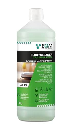 EQM - ECO-217 - Detergente per Robot Lavapavimenti - 1L - Valido per qualsiasi superficie grazie al suo pH neutro - Aroma floreale