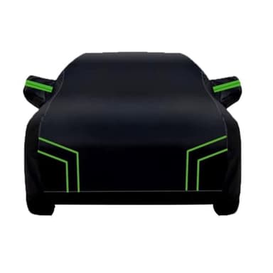 Telo Copriauto Personalizzato per 𝖥𝗂𝖺𝗍 600 2005-2007,Copriauto Impermeabile Antipioggia Protezione Antipolvere per Auto Antipioggia (black green)