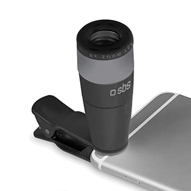 SBS Zoom Ottico telescopico 8X Universale per Smartphone, Attacco a Clip