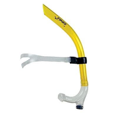 Finis, boccaglio da nuoto originale, set da snorkeling con supporto centrale regolabile, ugello in silicone e valvola di spurgo - Junior