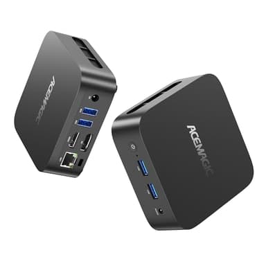 ACEMAGICIAN V1 Mini PC, Intel Twin Lake-N150 (fino a 3,6GHz), 16GB DDR4 1TB M.2 SSD,Mini Computer con W11 Pro | RJ45 | 4K HDMI+DP | WiFi 5 per Ufficio, Scuola