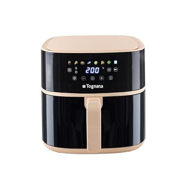 Tognana Iridea, Friggitrice ad aria 8 L, Plastica-Acciaio Inox, Champagne