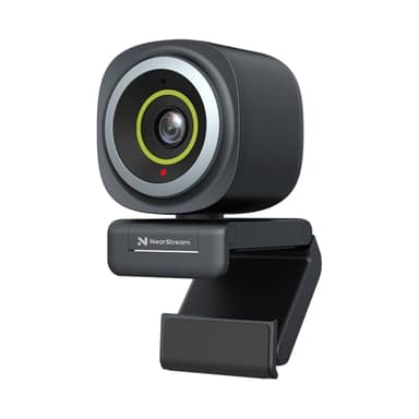 NearStream Webcam 4K per PC, HD 1080P 60FPS Streaming Webcam con microfono, Computer Camera per Desktop, Gaming, Videochiamate, Controllo software FOV regolabile, Autofocus (V08AF)