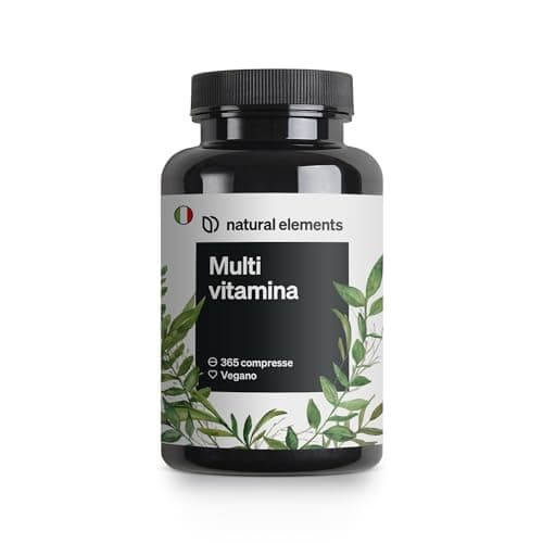 Multivitaminico – 365 compresse vegane – scorta annuale – preziose vitamine A-Z, vitamina K1 e K2 – senza additivi inutili – prodotto e testato in laboratorio in Germania