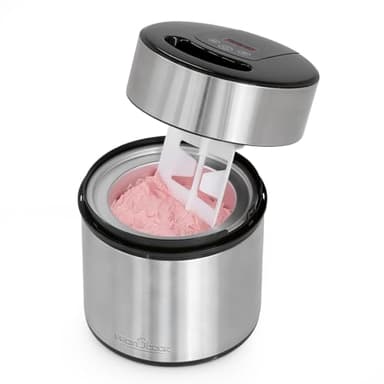 Gelatiera e yogurtiera ProfiCook® | gelato in 20 minuti | per un massimo di 1800 ml di gelato |gelatiera soft per uso domestico|con timer| gelatiera per gelato, frozen yogurt e sorbetto | PC-ICM 1140