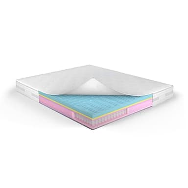 MUUN – Materasso a Molle Insacchettate 80x190 cm, H 25, con Memory Foam per Letto Singolo, Rivestimento non sfoderabile in Tessuto Antiacaro, Anallergico e Indeformabile, modello IRENE