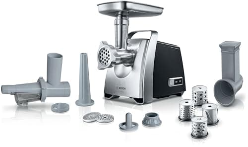 Bosch MFW68660 ProPower Tritacarne, 800 W, Nero/Argento