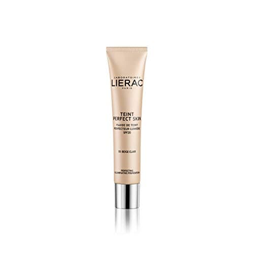 Lierac Teint Perfect Skin Fondotinta Fluido con Acido Ialuronico, per Tutti i Tipi di Pelle, 01 Beige Chiaro, 30 ml