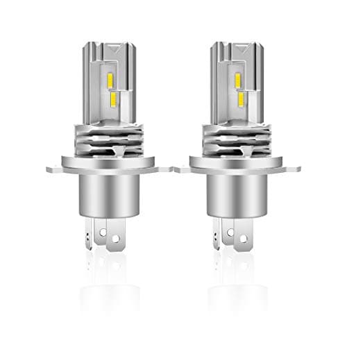 XELORD H4 LED Lampadina 6500K Per Fari Auto Luce Abbagliante Anabbagliante,Sostituzione Lampada Alogena E Fari Allo Xenon(2 pezzi)