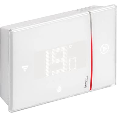 Bticino SXW8002W - TERMOSTATO WIFI Intelligente Smarther2 with Netatmo, Termostato Caldaia da Parete, Programmabile, Comando ON/OFF anche con App, Alexa e Google, Visualizzazione dell'Umidità, Bianco