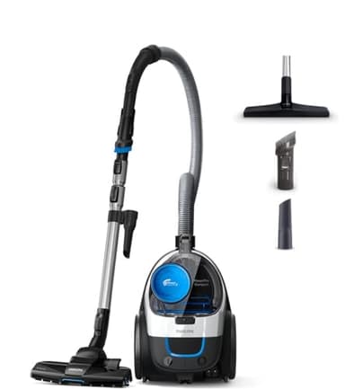 Philips PowerPro Compact 3000 Series Aspirapolvere Senza Sacco - 900W, con Filtro HEPA e Spazzola TriActive (FC9332/09)