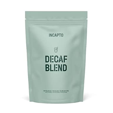Incapto Caffè Decaffeinato in Grani | Miscela 100% Arabica dal Brasile | Swiss Water Decaf Process - Decaffeinato Naturalmente ad Acqua | Confezione 1kg