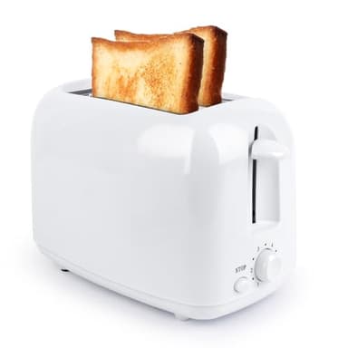 Tostapane automatico, tostapane automatico con attacco per panini, 7 livelli, tostapane in acciaio inox di alta qualità con camere di tostatura e potenza 650 W, spegnimento automatico