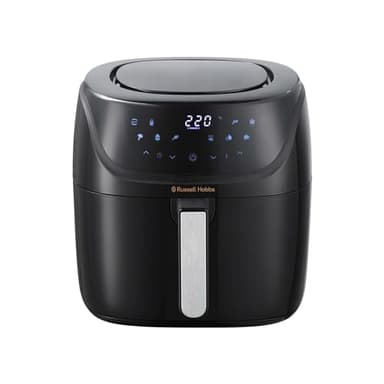 Russell Hobbs Friggitrice ad Aria L 4 l - Design Compatto, 10 funzioni Pre-impostate di cottura - Max 220°; Lavabile in lavastoviglie; Shake Alert; No olio, SatisFry Air Fryer 27160-56