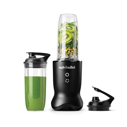 Nutribullet Ultra NB1206MB Blender with Tritan Container, Stainless Steel Blenders, Electric Smoothie Blender, 900 ml and 700 ml Cups, 2 To-Go Lids, 1200 W, Grey