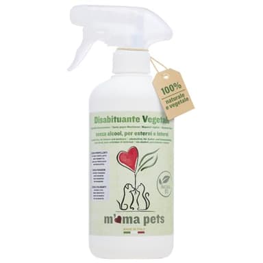 Mama Pets Repellente Spray Disabituante 100% Naturale, Green per Cani e Gatti, 500ml, Anti Urina, per Interni ed Esterni