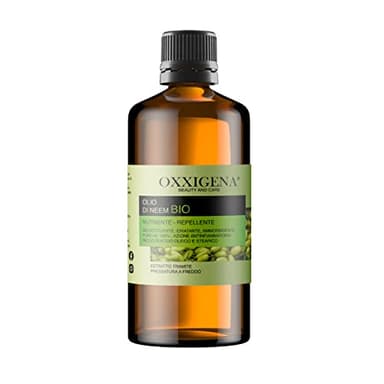 Oxxigena Olio di Neem Biologico Vergine Puro al 100% - 1 L - Spremuto a Freddo - Idratante, Ricostituente, Ideale per Capelli, Pelle - Vegano, senza OGM
