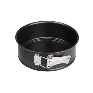Zenker Stampo Tortiera Apribile Mini Size Ø 18cm con Cerniera in Carbon Steel con Rivestimento antiaderente,(colore: nero), quantità: 1 pezzo Bordo Salva Impasto