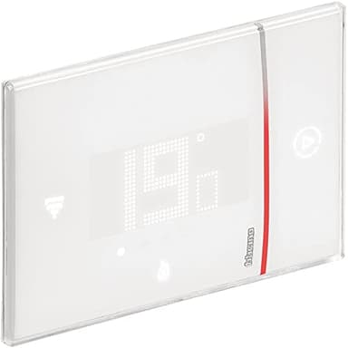 Bticino SXW8002 TERMOSTATO WIFI DIGITALE Smarther2 with Netatmo, Termostato Caldaia da Incasso, Programmabile, Comando anche da App, Alexa e Google, Visualizzazione dell'Umidità, Bianco