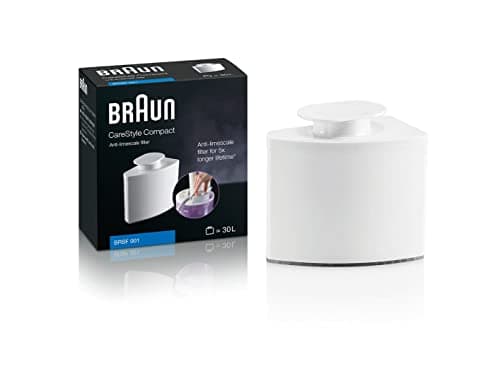 Braun BRSF001 Cartuccia anticalcare per Ferro da Stiro a Caldaia Braun Serie CareStyle Compact, Sostituzione facile e intuitiva, indicazione luminosa per la sostituzione sul pannello comandi caldaia