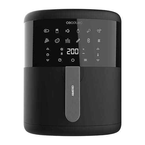 Cecotec Friggitrice ad Aria Cecofry Bombastik 6000. Air Fryer 1700 W, Capacità 6 L, Tecnologia PerfectCook, Regolazione della Temperatura e Del Tempo, Controllo Touch, 12 Modalità, Timer