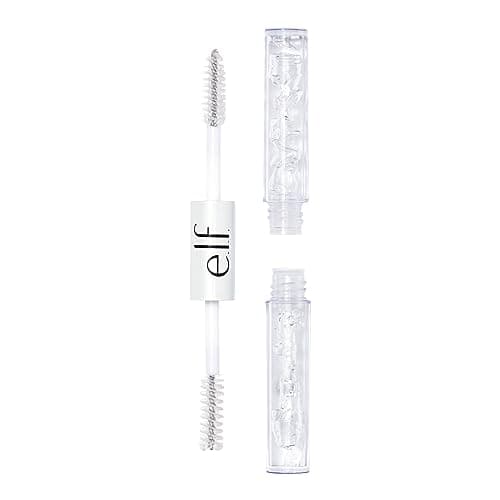 e.l.f. Clear Brow & Lash Mascara, lucido, leggero, facile da usare, rivitalizza e dona alle sopracciglia una tenuta morbida e flessibile per tutto il giorno, compatto 2,5 mL, crystal (trasparente)