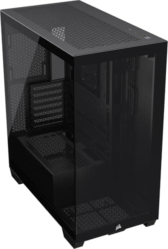 CORSAIR 3500X Mid-Tower ATX Case per PC - Vetro Temperato Panoramico - Compatibile con Scheda Madre a Connessione Inversa - Nessuna Ventola Inclusa - Nero