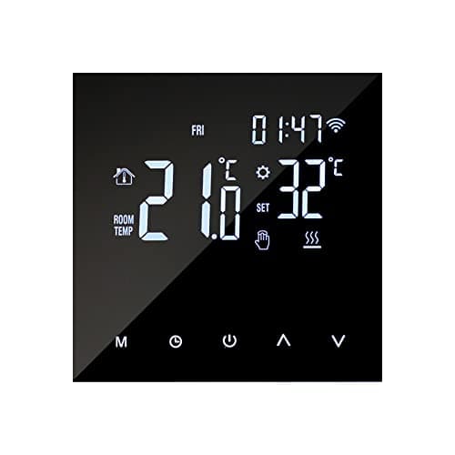 WIFI Termostato per riscaldamento intelligente Regolatore di temperatura digitale Controllo APP per telefono cellulare Display LCD touchscreen Termostato per riscaldamento elettrico programmabile