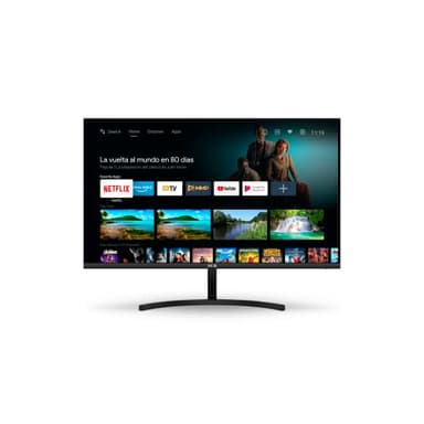 SPC Smart Monitor 27 - Monitor Android TV Full HD 27", altoparlanti integrati, connettività mobile, ultrasottile, telecomando e accesso a contenuti in streaming (Netflix, Prime Video, YouTube)