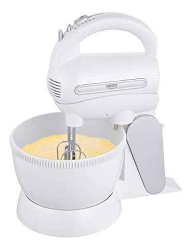 Frullatore Sbattitore con ciotola Mixer Mini Robot Planetaria Impastarice 600W gancio per Impastare con Fruste e Ganci in Acciaio Inox per Impasti Morbidi e Duri