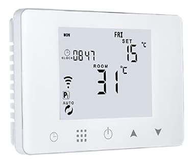 Homcloud CTW Cronotermostato Digitale Wi-Fi Intelligente per Caldaia a Gas/Acqua, Installazione a parete o su supporto 503, wifi Smart compatibile con Alexa e Google